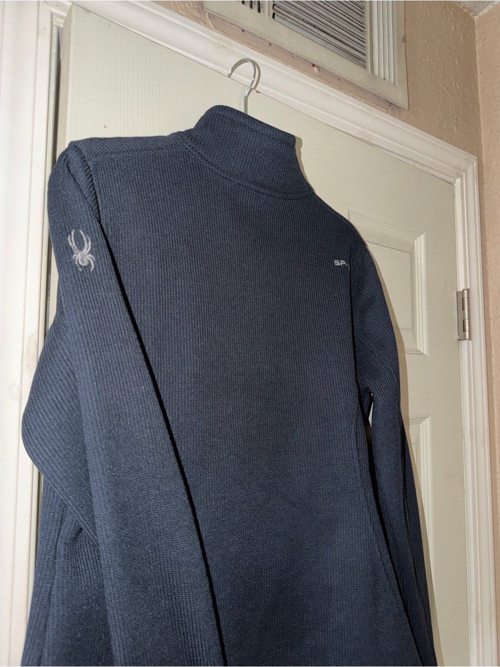 Women’s Dark Navy Mock Neck Sweater - Performance Knit